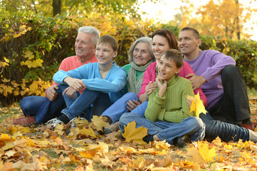 Happy smiling family 