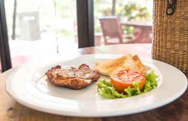 Fried pork chop, mashed potato