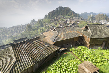 Fototapeta na wymiar Rooftop of Remote Villages