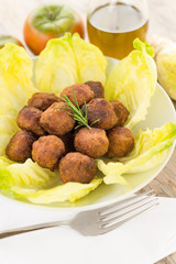 Polpette fritte di manzo