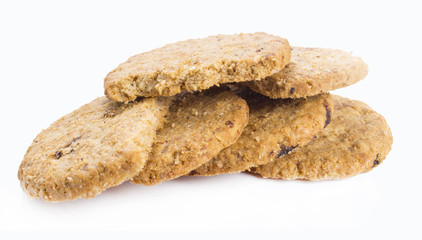 cookies on white background