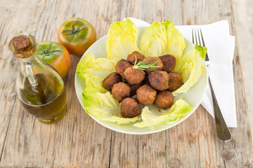 Polpette fritte di manzo