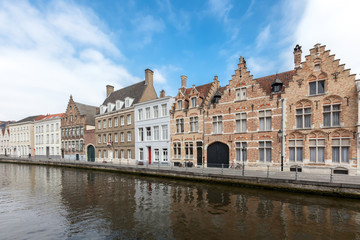 Fototapeta na wymiar houses in Brugge, Belgium. Tourism destination in Europe