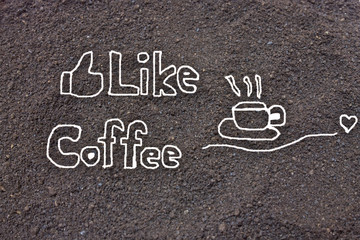 Coffee grounds, like coffee