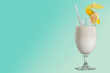Cocktail. Set of cocktails soft and long-drinks ind front of