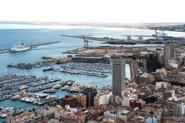 Alicante. The port of Alicante.