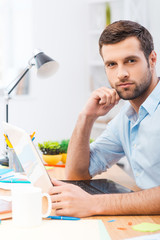 Thinking of a great idea.