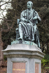 Fototapeta na wymiar Lord Ardilaun statue Saint Stephen's Green Dublin Ireland