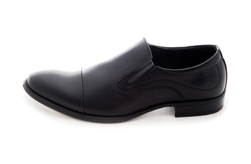 Male shoes over white background