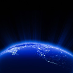 South east Asia city lights at night © 1xpert