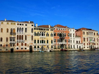 Fototapeta na wymiar Venice Houses Canal Italy