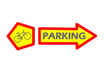 Bicycle parking sign