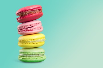 Macaroon. Tasty colorful macaroon