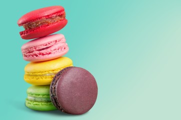 Macaroon. Tasty colorful macaroon