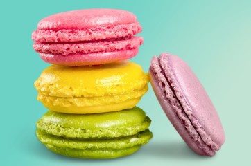 Macaroon. Tasty colorful macaroon