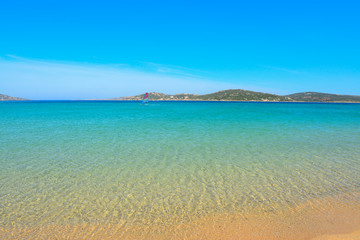 Obraz premium widnsurfing in Porto Pollo beach