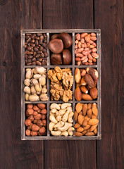 Old box of nuts