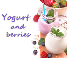 Yogurt and berries