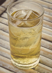 alcoholic beverage and ice