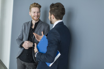 Young men in the office