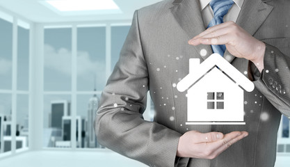 Home insurance concept.