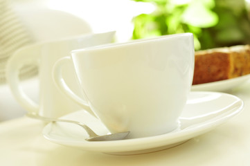 coffee or tea and cake