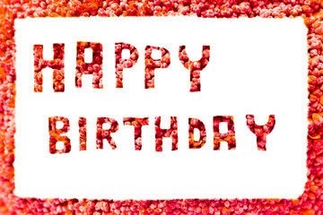 Broccoli incorrect color, write happy birthday