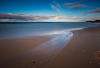 Obraz premium Beautiful sandy sea shore