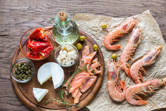Ingredients for Mediterranean diet