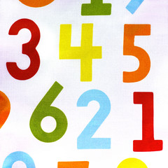 set of house numbers from one to six