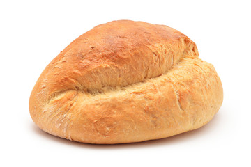 large bread on white