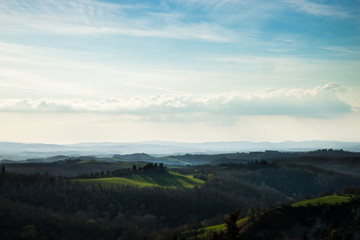 Tuscany hills