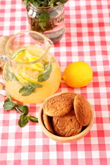 glass of homemade lemonade