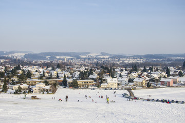 Fototapeta na wymiar Wangen im Allgäu im Winter