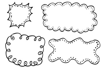 Hand draw sketch, Various Shape Background