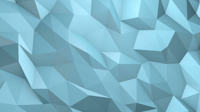 Blue trendy triangles background, seamless looping.