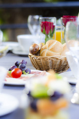 Gesundes Frühstücksbuffet