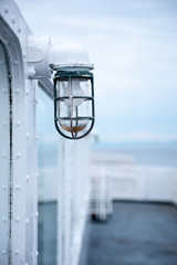 Old lantern light on a ship