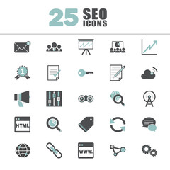 Search Engine Optimisation Information Content Icon Concept