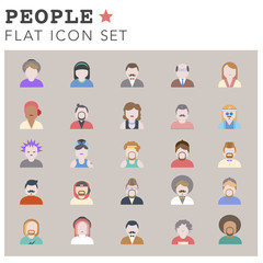 Fototapeta premium People Diversity Portrait Design Characters Avatar Vector