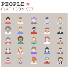 People Diversity Portrait Design Characters Avatar Vector