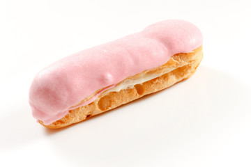 eclair on the white