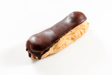 eclair on the white