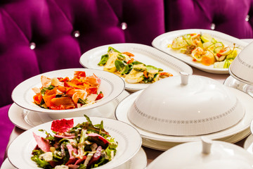 table with food