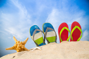 Colorful sandals
