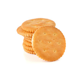 Cracker isolated on over white background