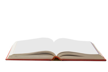 Red book opened