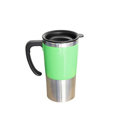 Aluminum mug isolated on white