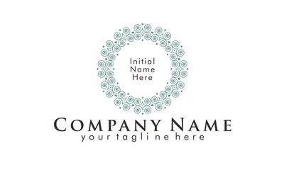 Frame floral outline Hipster vector
