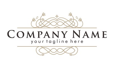 Frame floral outline Hipster vector